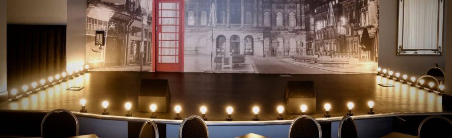 Front of the stage at one of the Bentley Liverpool's live shows.